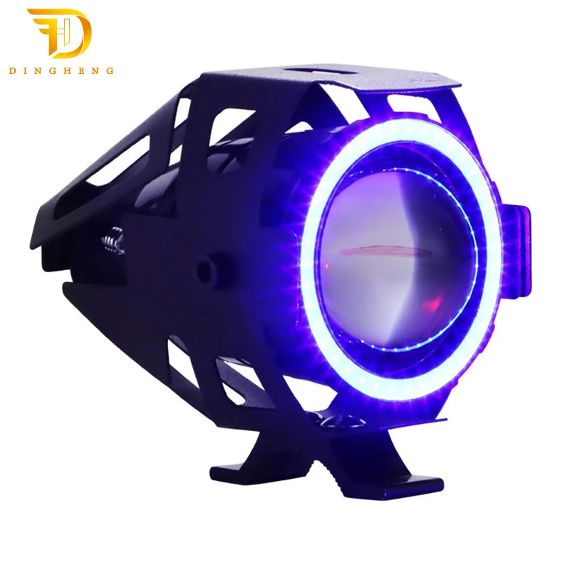 
Good Price Angel Eyes Round Motorcycle Headlight High Lumen Motor Cycle Led Headlights 