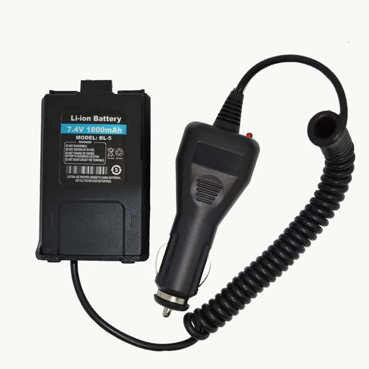 BAOFENG UV-5R автомобильное зарядное устройство для портативной радиостанции УФ двухстороннее иди и болтай Walkie Talkie