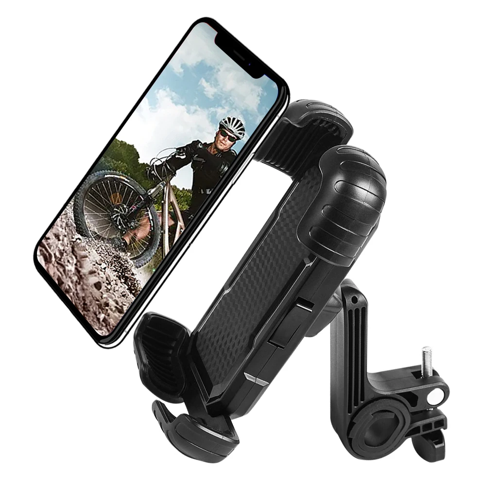 Bike Adjustable Big Clamp Phone Mount Universal Motorcycle Mountain Bicycle Handlebar Cell Phone Holder