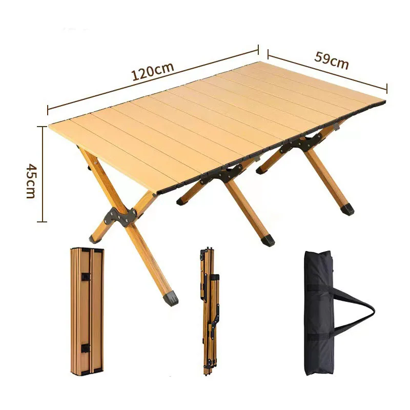 Custom Hot Sale table with chairs camping camp cooking table fire table outdoor