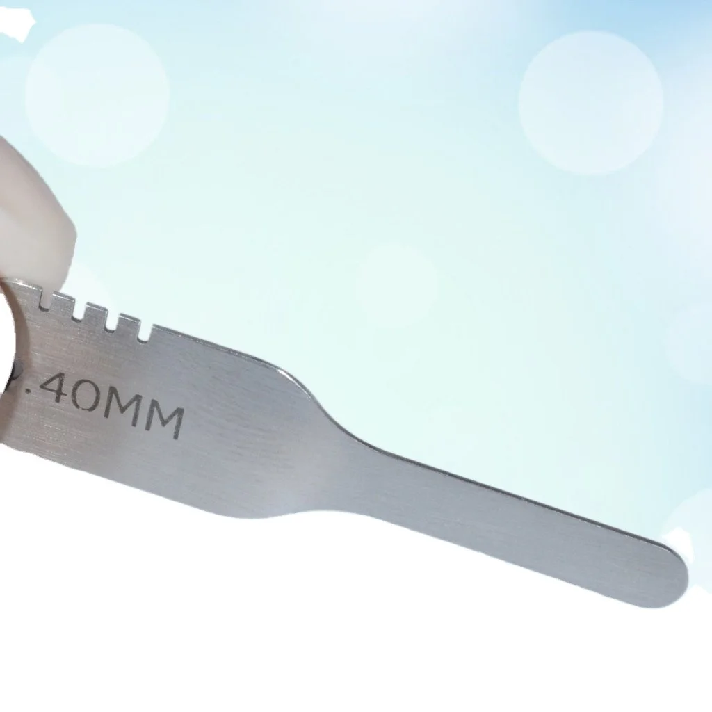 Stainless Steel Dental Interproximal Enamel Reduction IPR Gauge Set Of 7 Pieces Tooth Measuring Gap Ipr Gauge Ruler Caliper CE