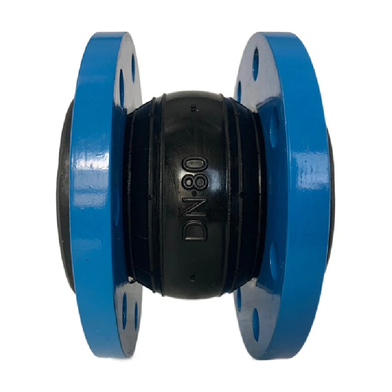 Expansion Joint/flexible Rubber Joint Jiufu Quick Delivery Soft Connection Single Sphere Galvanized Flange Rubber Pipe Flange