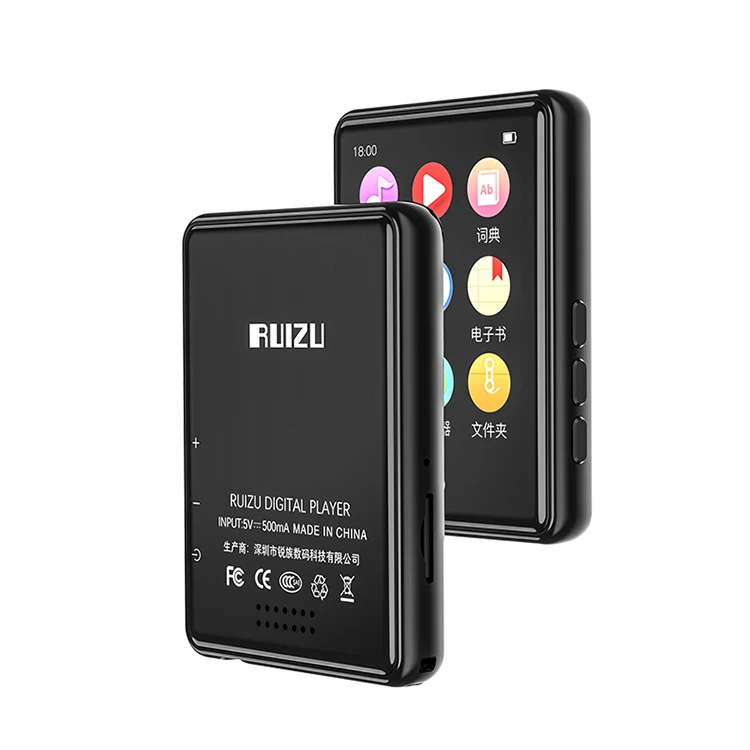 Оптовая продажа популярный маленький Mp3 Mp4 музыкальный плеер RUIZU M17 с записью Tf карта Fm-радио экран наушники