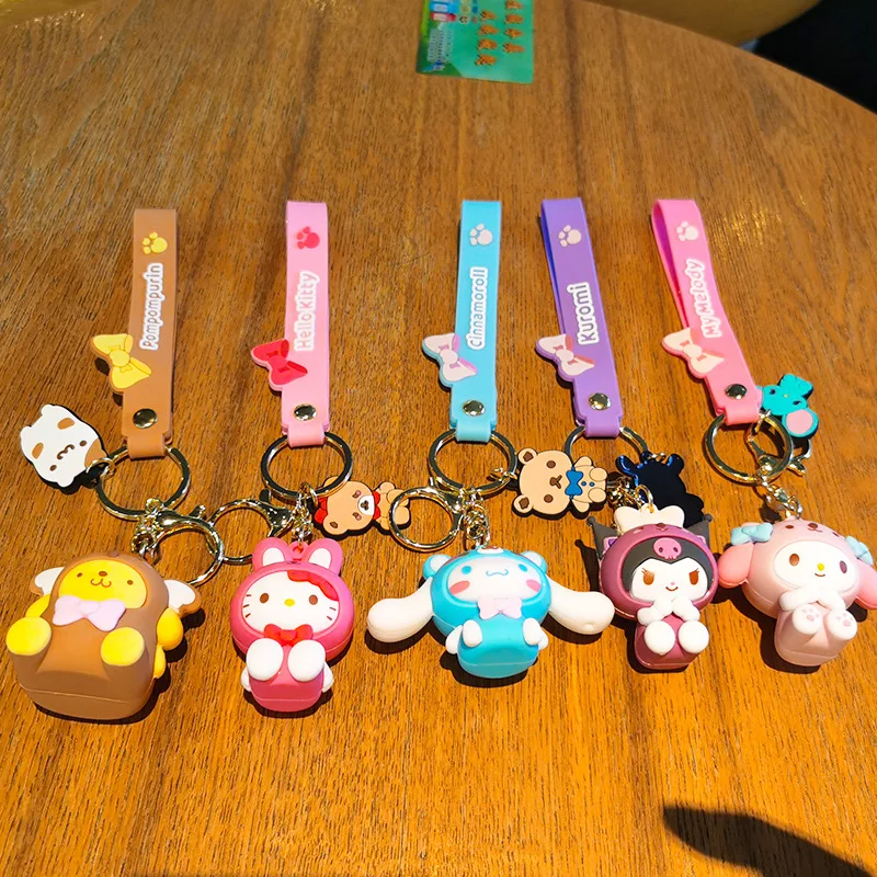 new product origami animal shape style key chain logo cute animal letters metal leather key chain