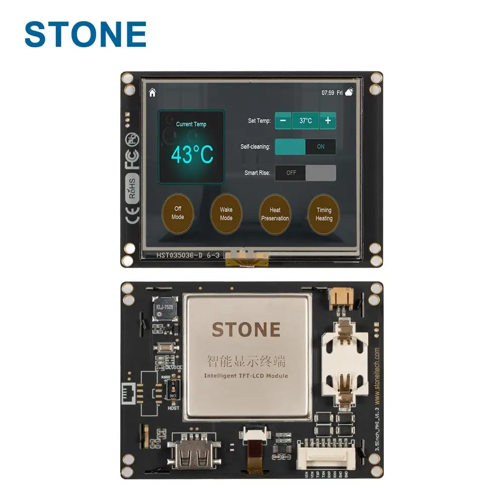 STONE 3.5 inch tft lcd monitor with 30000 hours service for industrial HMI
