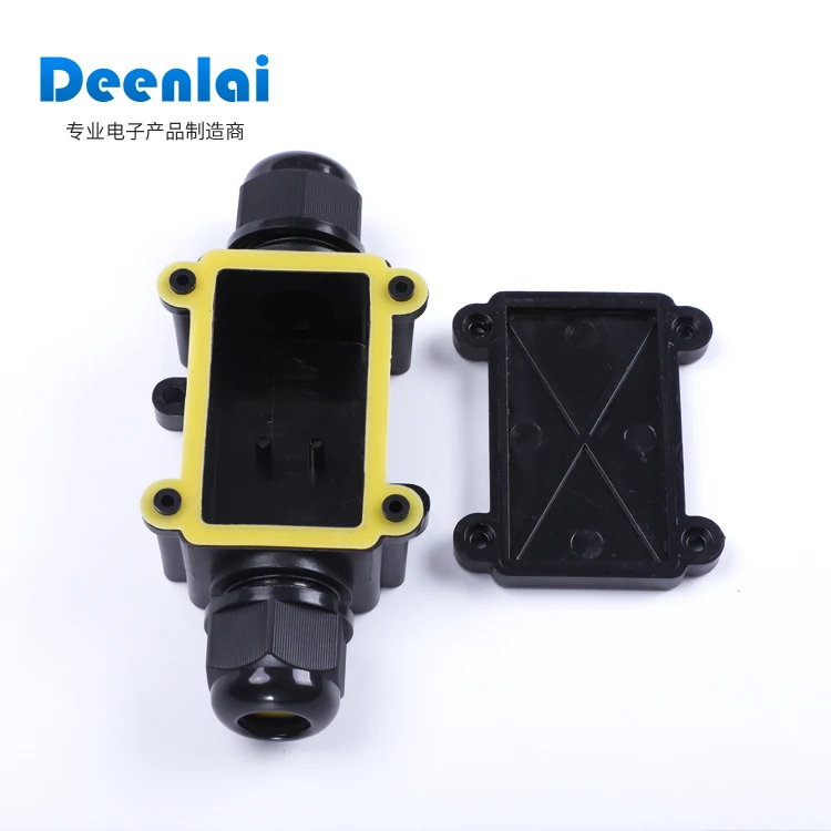 DEENLAI FSH711 black IP68 горячая Распродажа Водонепроницаемая электрическая распределительная коробка для кабельных соединений