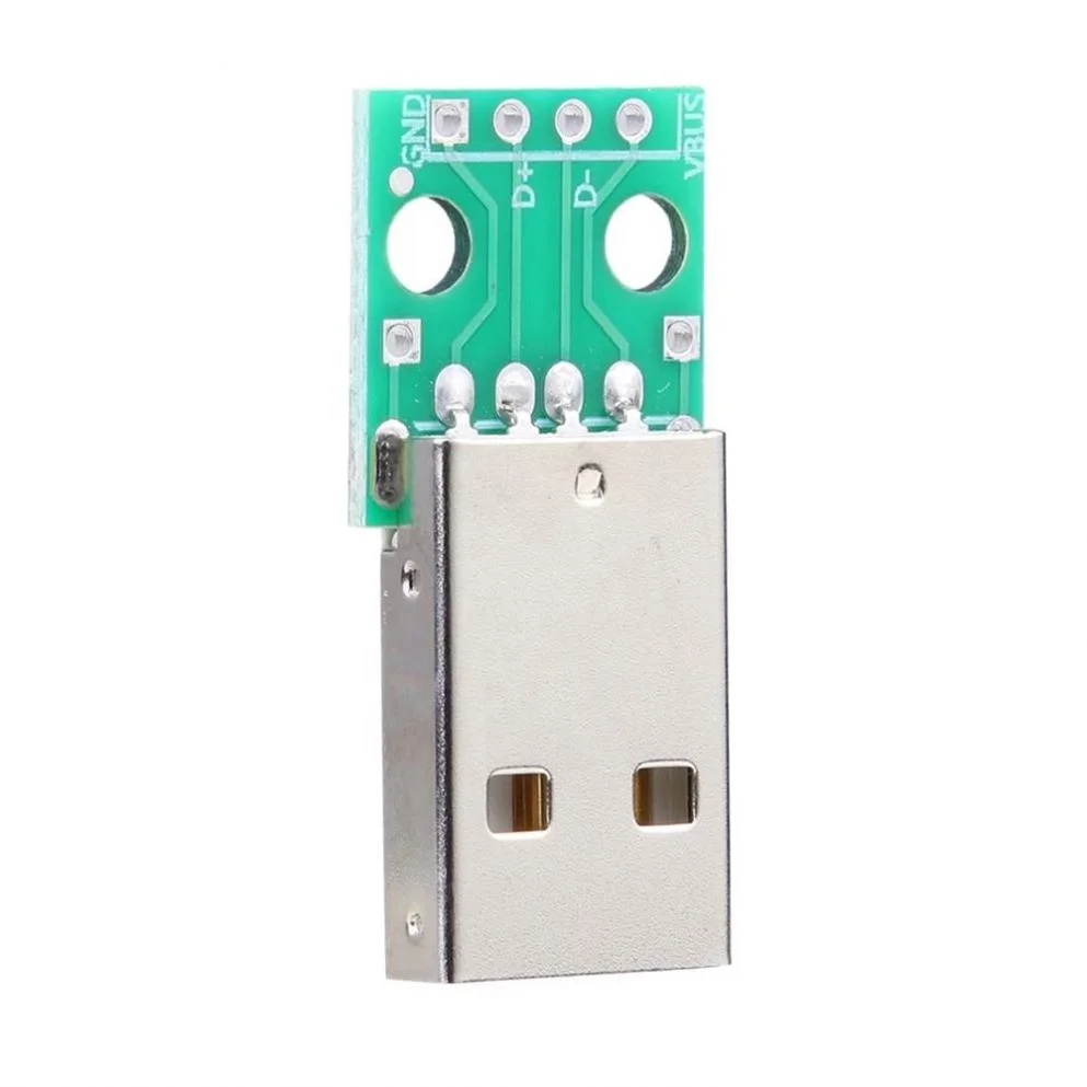 Переносной Тип A входящий штекер USB к DIP 2,54 мм гнездового разъема USB PCB плата преобразователя HW-766/HW-767 DIY Электронный