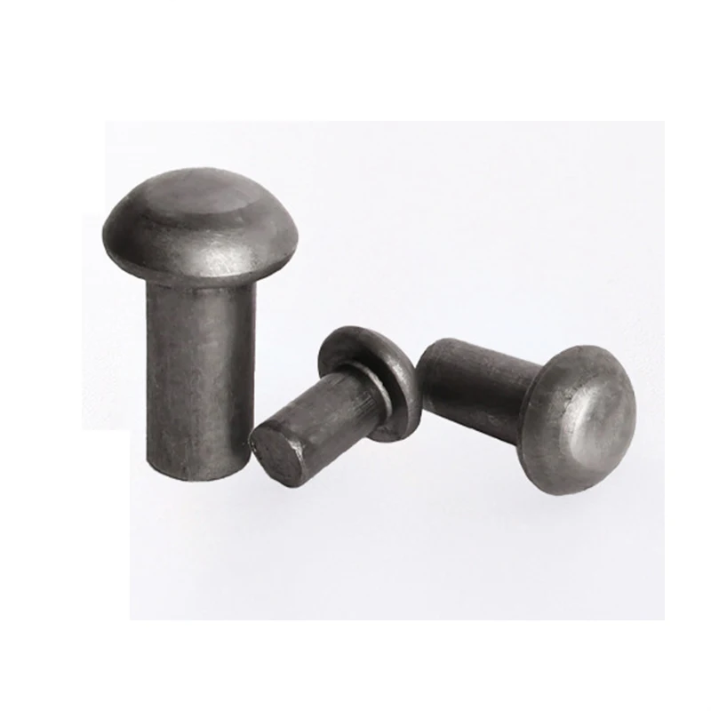 R-01 Customized metal round head rivets GB standard solid iron blind rivet