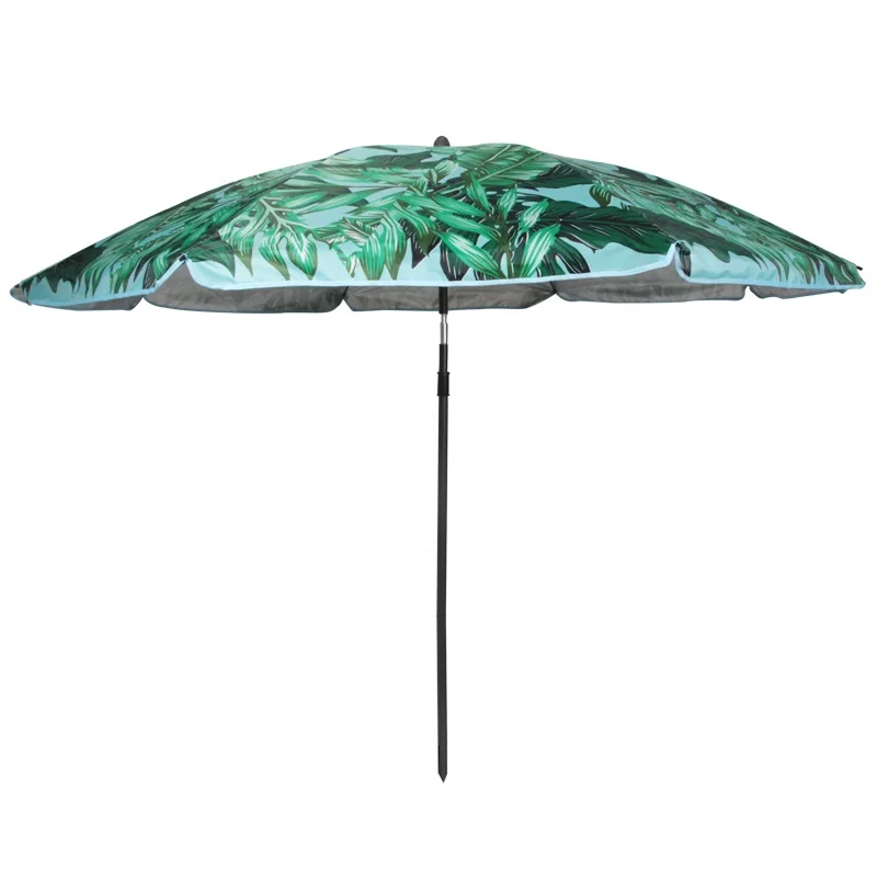 OEM design  leap printing parasol cheap Sun Protection Beach Umbrella