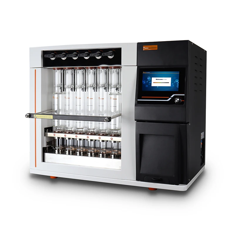 Laboratory F800 Animal Feed Food Grain Fiber Analyzer CE Approval automatic crude fiber analyzer