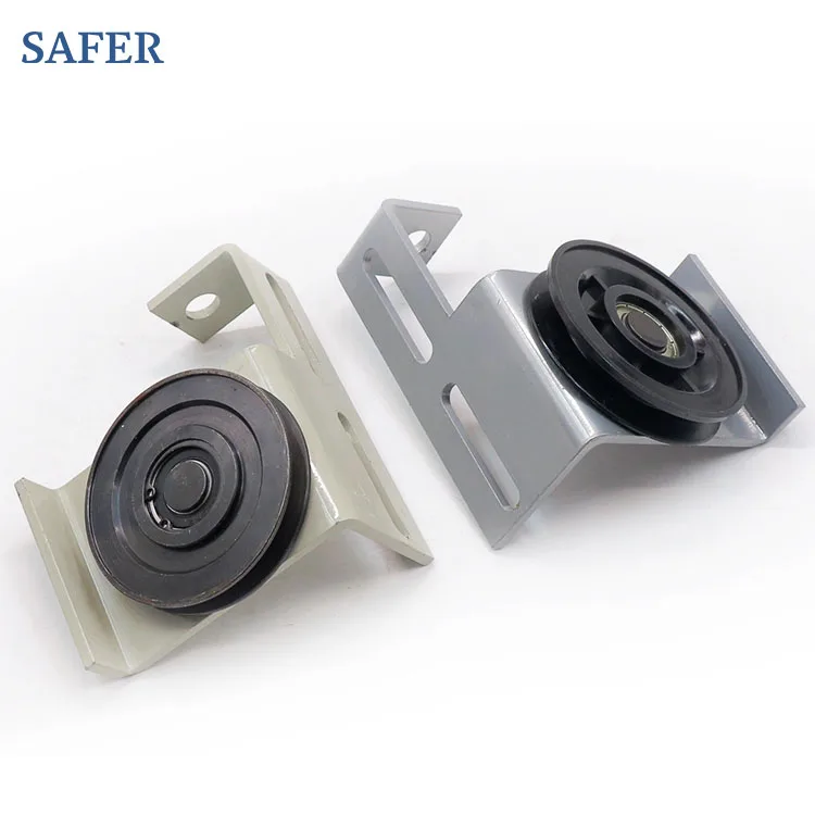 Elevator Landing Door Roller Device Industrial 16508792-A 16508792-B Wire Rope Pulley Bracket Lift Spare Door Locks