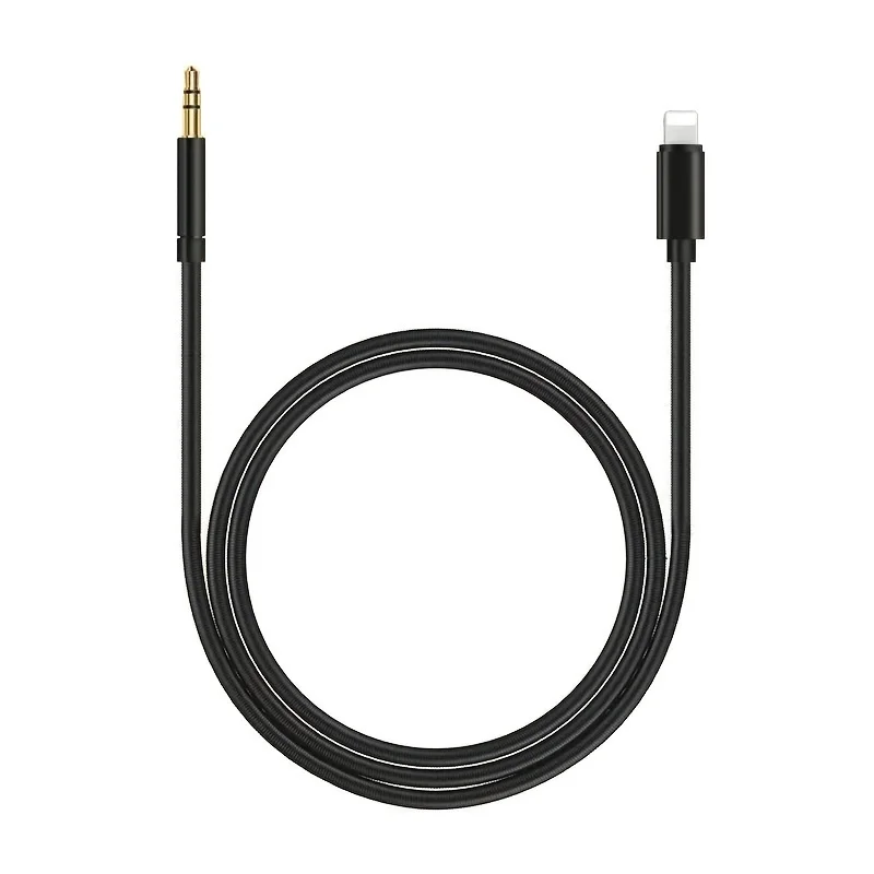 Premium FOR Light to Aux Cable for Phone 3.5 mm Headphone Home / Car Stereo Speaker and More 1M