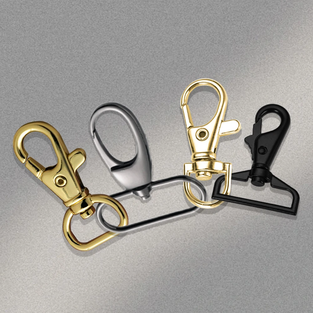 Factory Wholesale Metal Rotatable Buckle Swivel Clasp Lanyard Snap Hooks Key Chain Hook Swivel Lobster Clasp