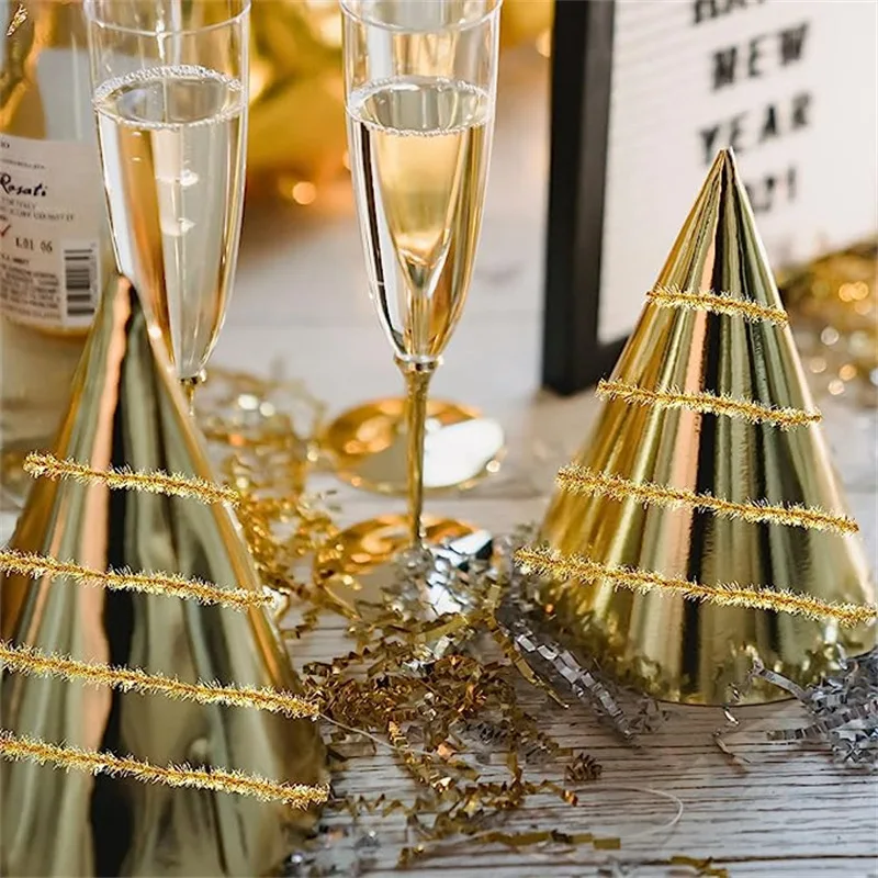 Christmas tree gift packaging fringe wool tops ribbon decoration gold leaf silk thread Christmas latte art ribbon 20 yards_3