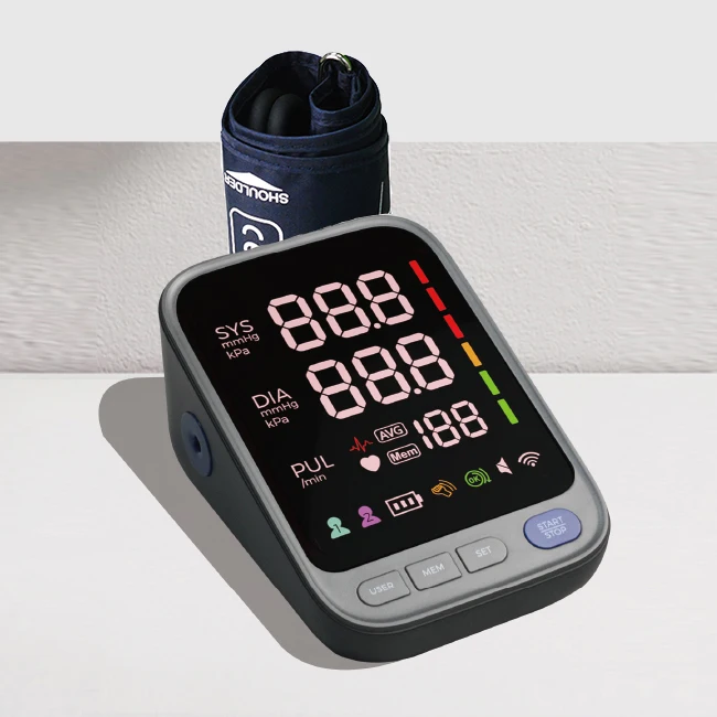 Automatic High Blood Pressure Machine Price Bp Cuff With 2AAA Carrying Case  Irregular Heartbeat Detector