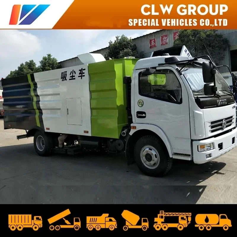 5ton 6ton Dongfeng Road Cleaning Truck Vacuum Sweeper Truck for Street Cleaning