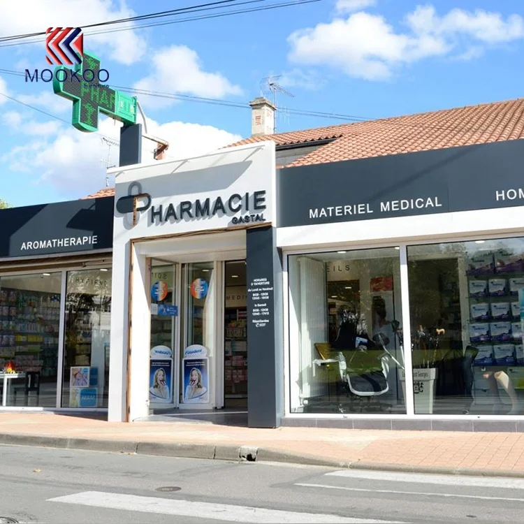 Retail Pharmacy Shop Interior Design Modern Customized Drug Store Display Furniture