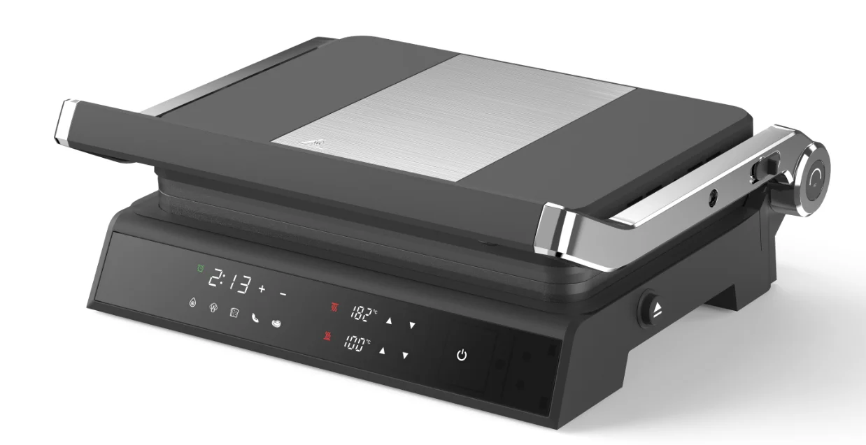 2000W Electric Contact Grill New Design Electric Grills Panini Commercial Gas Cast Iron Maker Contact Grill