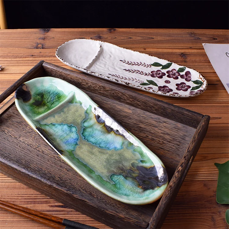 Harmony Wholesale High Quality Sushi Plates And Dishes Dinnerware Sushi Long Disposable Sushi Dishes