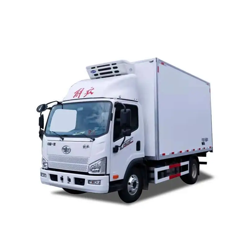 Hot Selling Faw 4x2 Frozen Food Truck Freezer Refrigerated Van Body Truck Refrigerator Truck for Sale