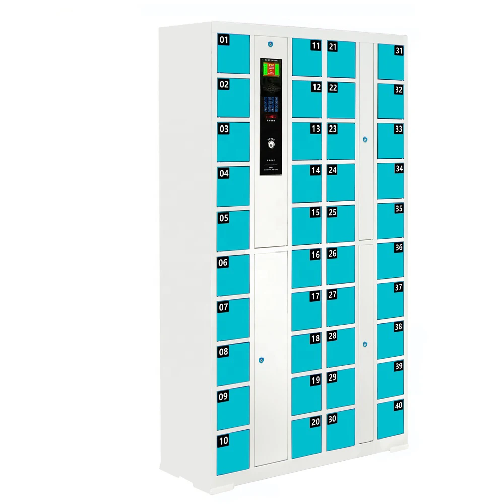 30 40 50 60 door Face recognition locker Smart Metal Locker for storage mobile phones fingerprint electronic locker