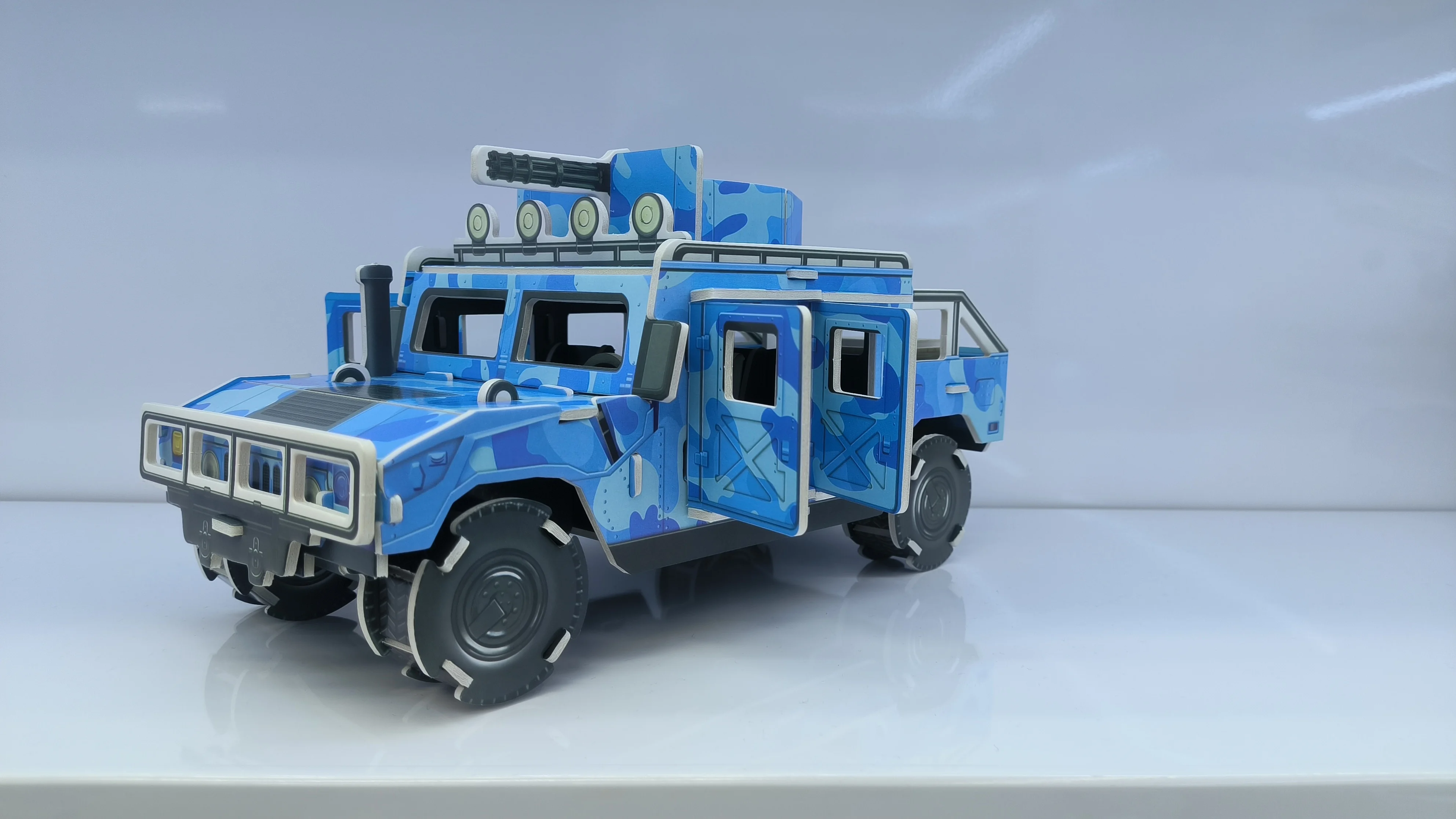 Best Selling Unisex Cartoon Paper Puzzle Toy 3D Assembly Truck Off-Road Vehicle Model for Educational Science Teaching
