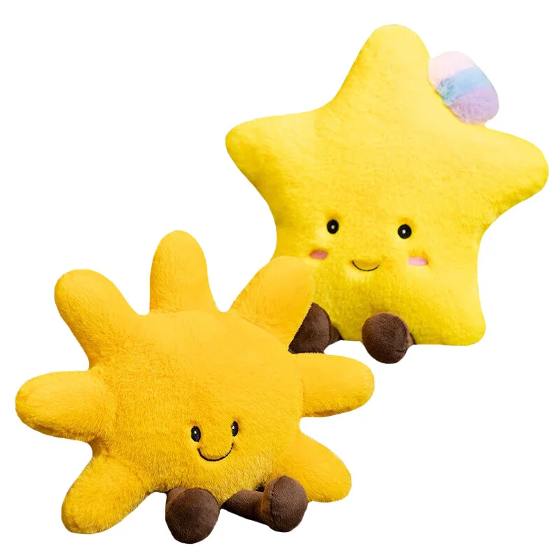 Cross border Star series Sun star Moon Cloud Throw pillow plush toy soft doll pillow home decoration pillow sofa decoration