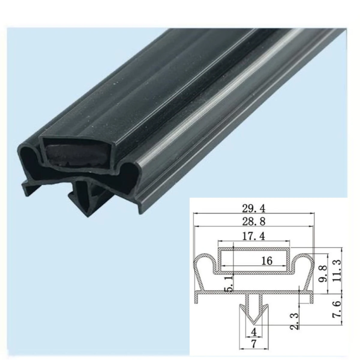 Factory Manufacturer Commercial Household Domestic Soft Pvc Magnetic Strip Refrigerator/fridge Door Gasket /seal