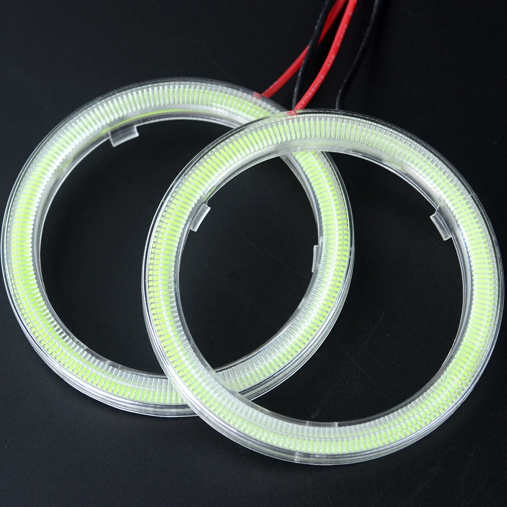 Противотуманные фары Angel eye, 110 мм, COB, светодиодные дневные ходовые огни, ДХО, 12 В, для jeep, автомобилей и мотоциклов, без ошибок