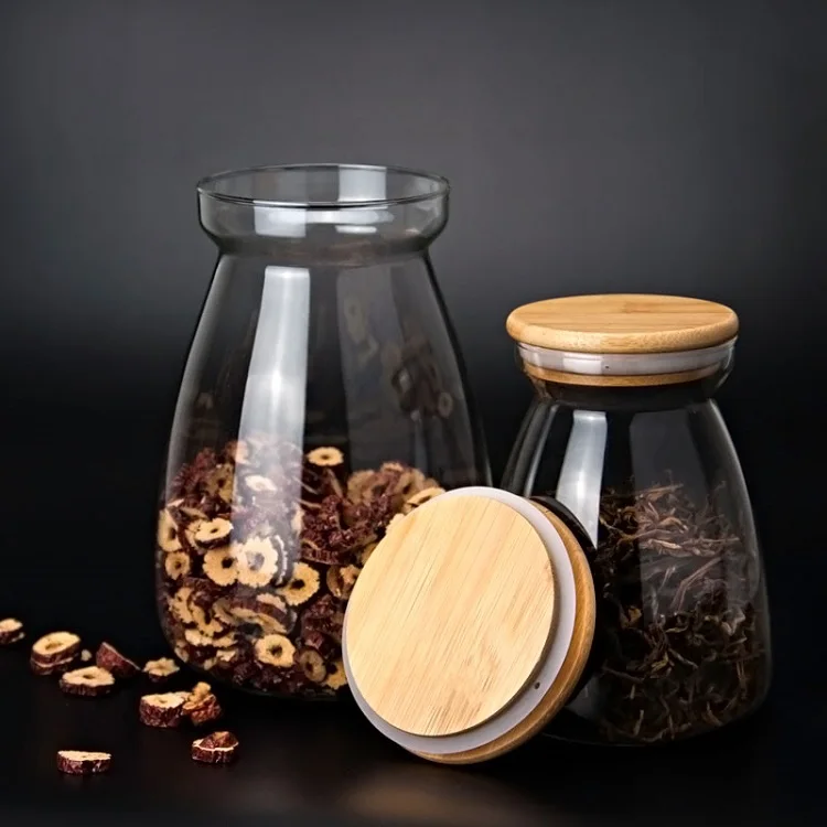 700ml 1100ml 1600ml fruit coffee tea set honey big pot food storage bottle jar glass jar container