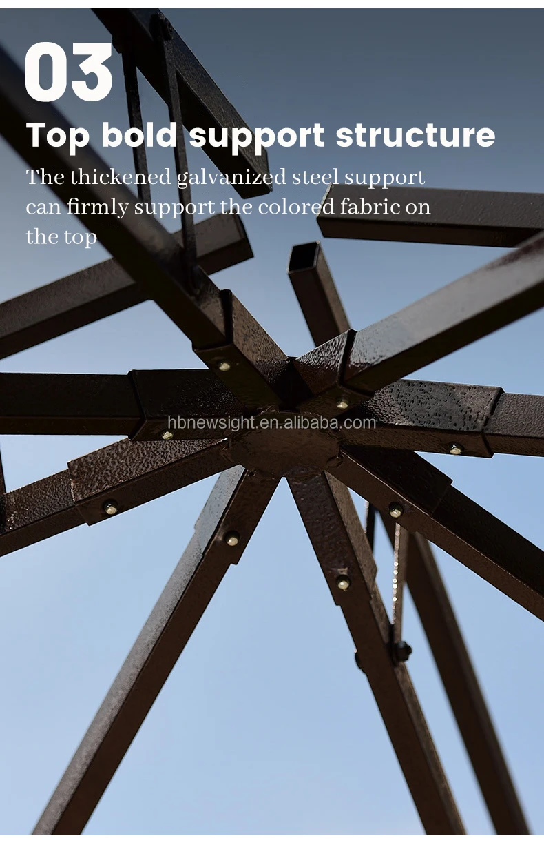 Hot sale 12x10 Garden Metal Roman Soft Top Gazebo with Mosquito Netting