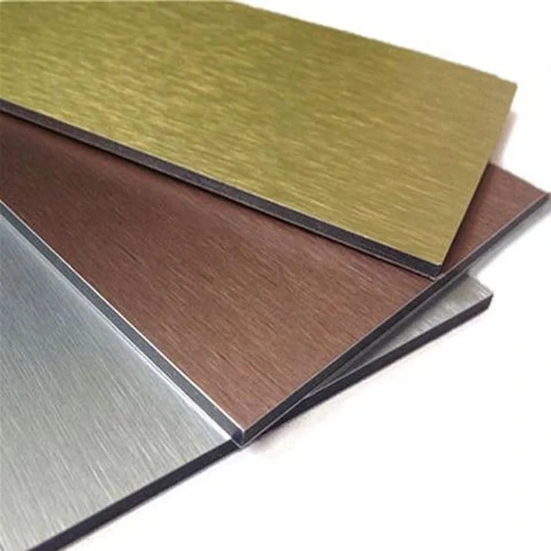 3mm silver brushed ACP ACM for CNC aluminium sheet sign board aluminum composite panels factory price