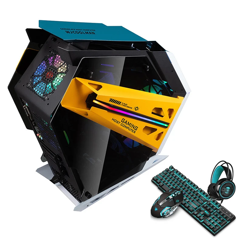 
OEM High quality atx with power supply fan cooler master plastic LED customizable dustproof gaming computer hardware 