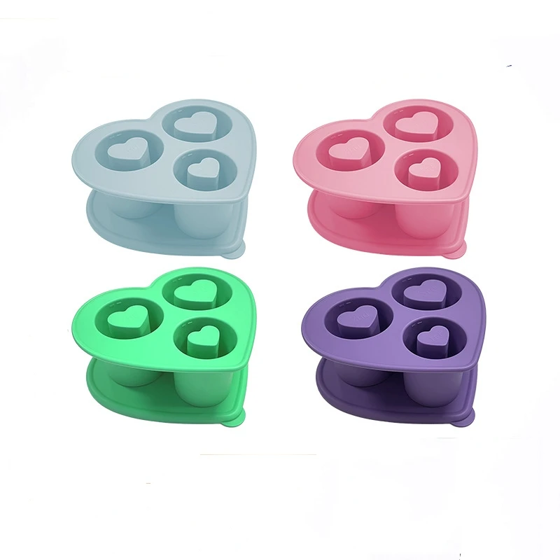 hot selling product tumbler rings heart ice mold tray grid mould for form stanley cup food grade silicone ice cube m mole