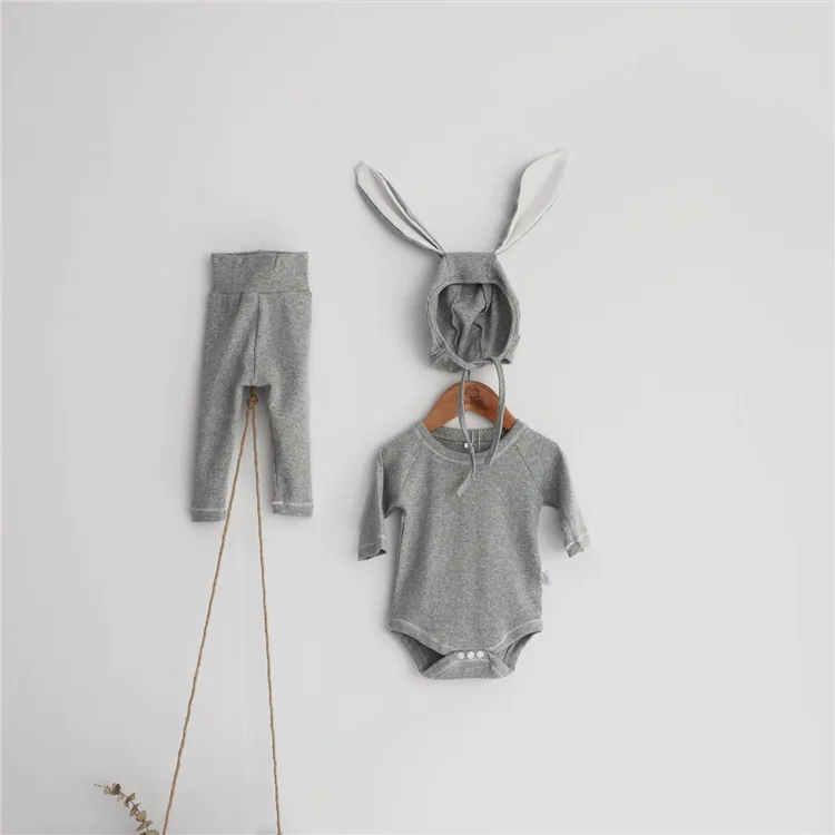 Newborn Bunny Outfit Photo Prop Easter Props Newborn Set Romper and Bunny Hat