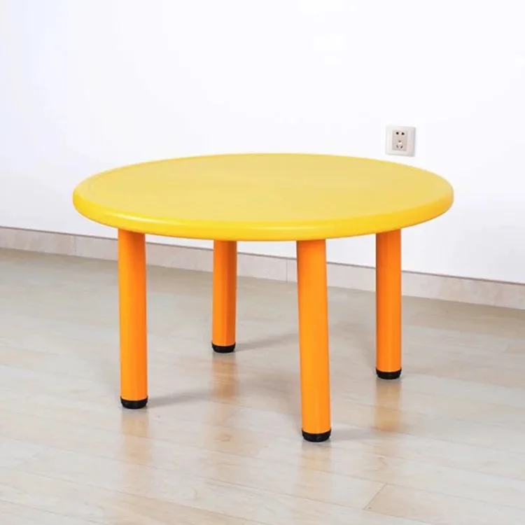 Wholesale Low MOQ Professional Plastic Classroom Furniture Preschool Round Table Children Plastic Circle Table Kids
