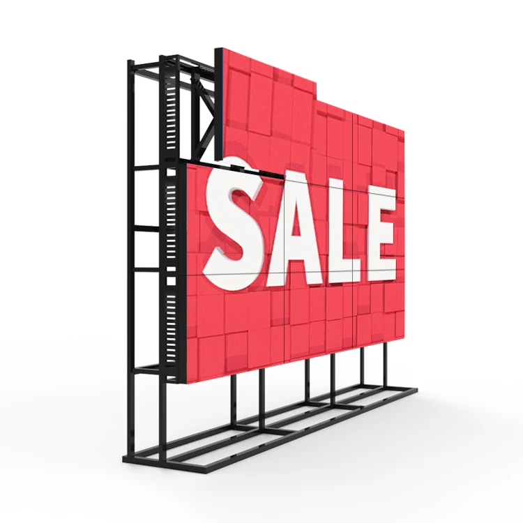  49 55 65 inch indoor 4k LCD video wall panel 2x2 3x3 display price splicing mutil advertising