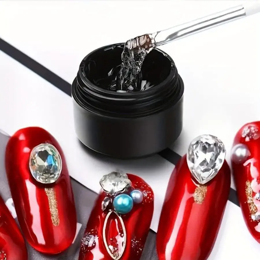 4 In 1 Soft Solid Gel 5ML Stereo Modeling Carve Gel Soak Off UV LED 3D Sculpture Transparent Color Hard Nail Art Gel