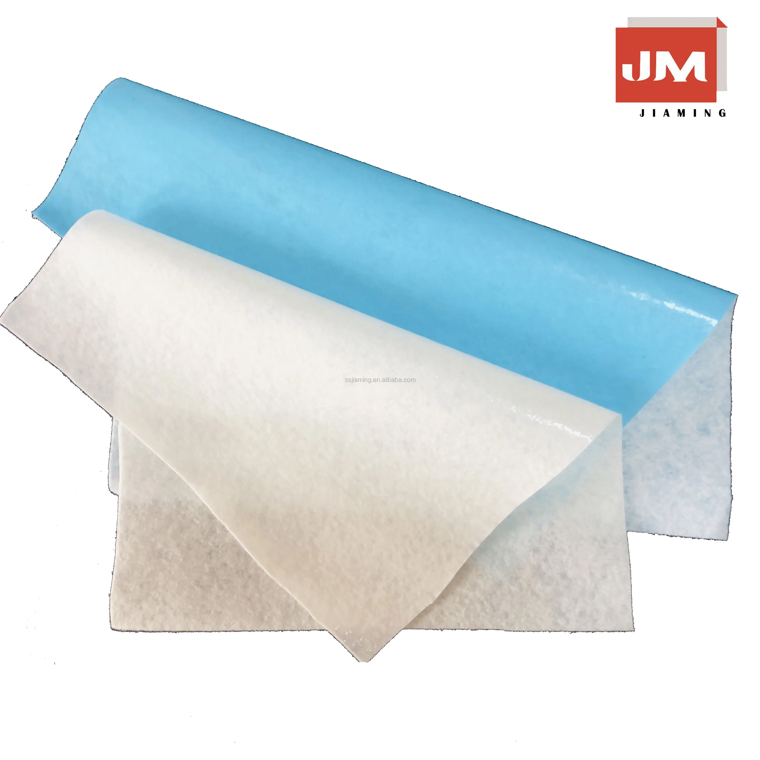Industrial textile adhesive felt roll white sticky felt coated non woven felt fabric rolls