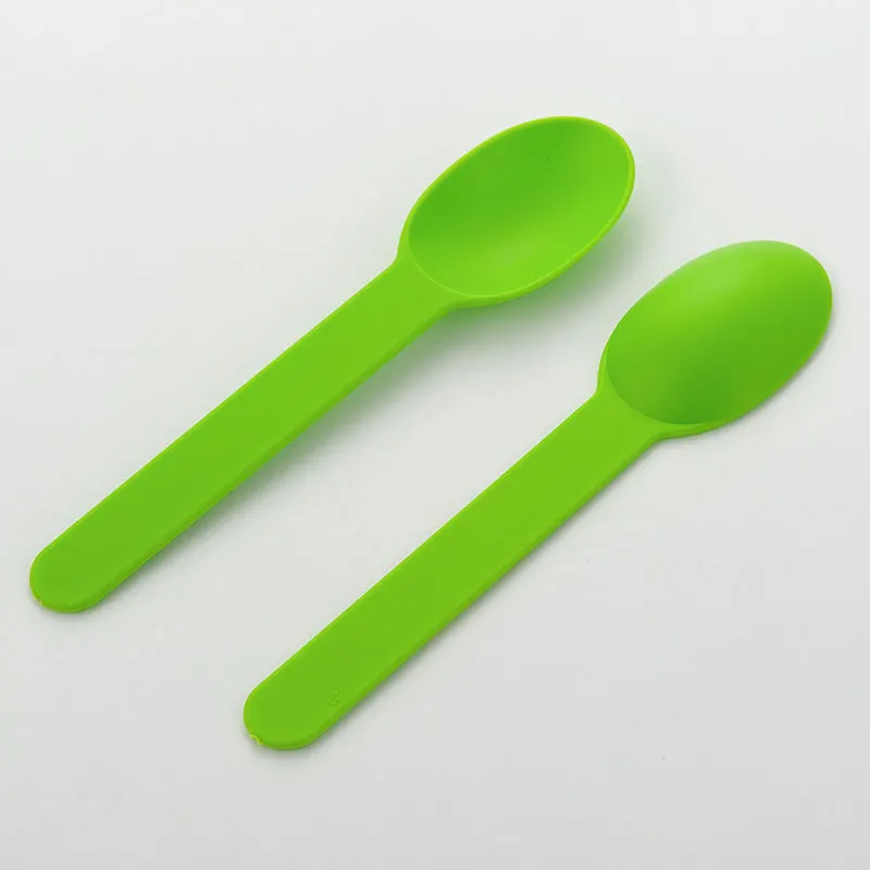 Disposable Desert Spoon Colored Frozen Yogurt Spoon PP Disposable Ice Cream Spoon