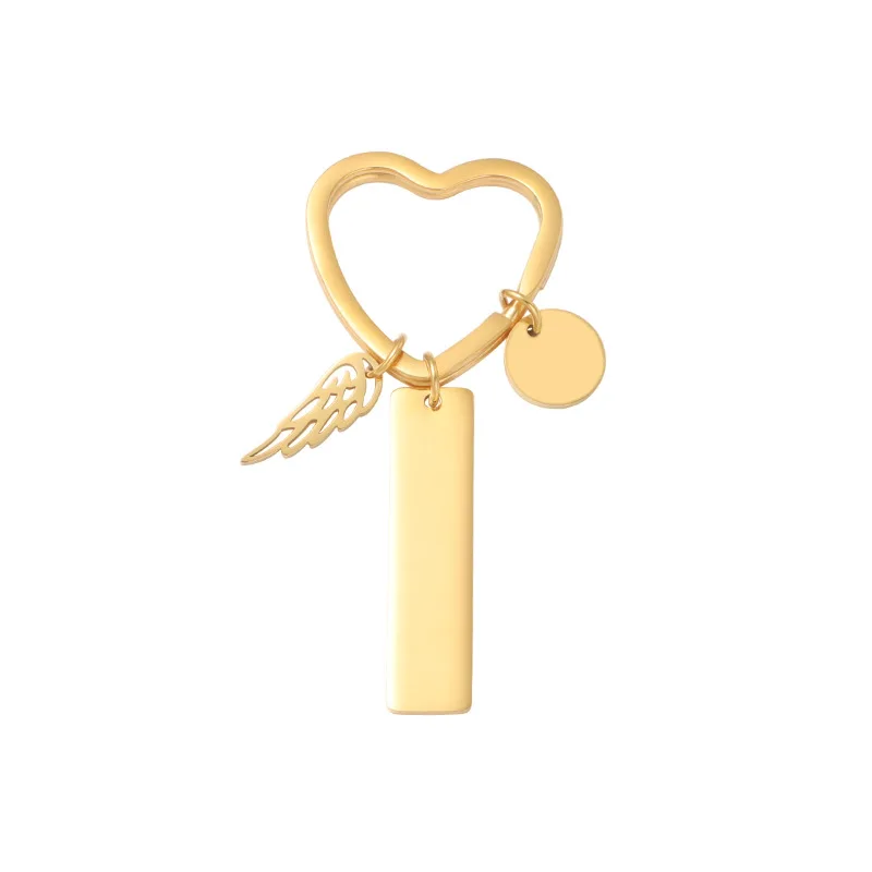 Memorial Jewelry A Piece of My Heart is in Heaven Keychain Angel Wing Key Chain Memorial Gift