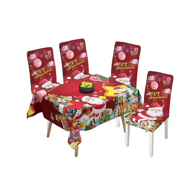 140*210 cm Rectangle Table Cloth Cotton Christmas Prints Table Cover Dinner Table Cloth