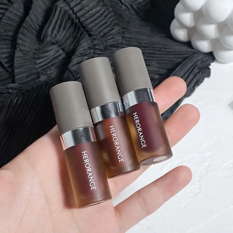 HERORANG 3pcs/set Lip Glaze Set Lipstick Velvet Matte Fashion White Matte Long-lasting Waterproof No Smudged