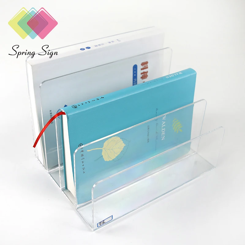 Spring Sign high quality  3pcs riser stand photos shelves display acrylic book rack