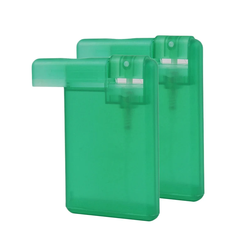 20ml plastic perfume atomizer empty credit card shape spray bottle