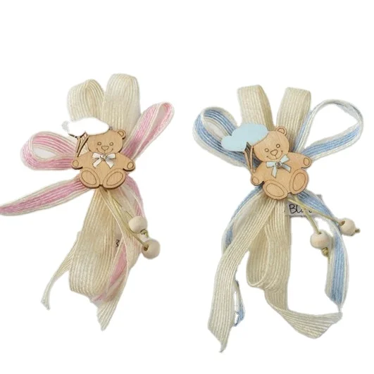 laser cut wooden bear craft decoration