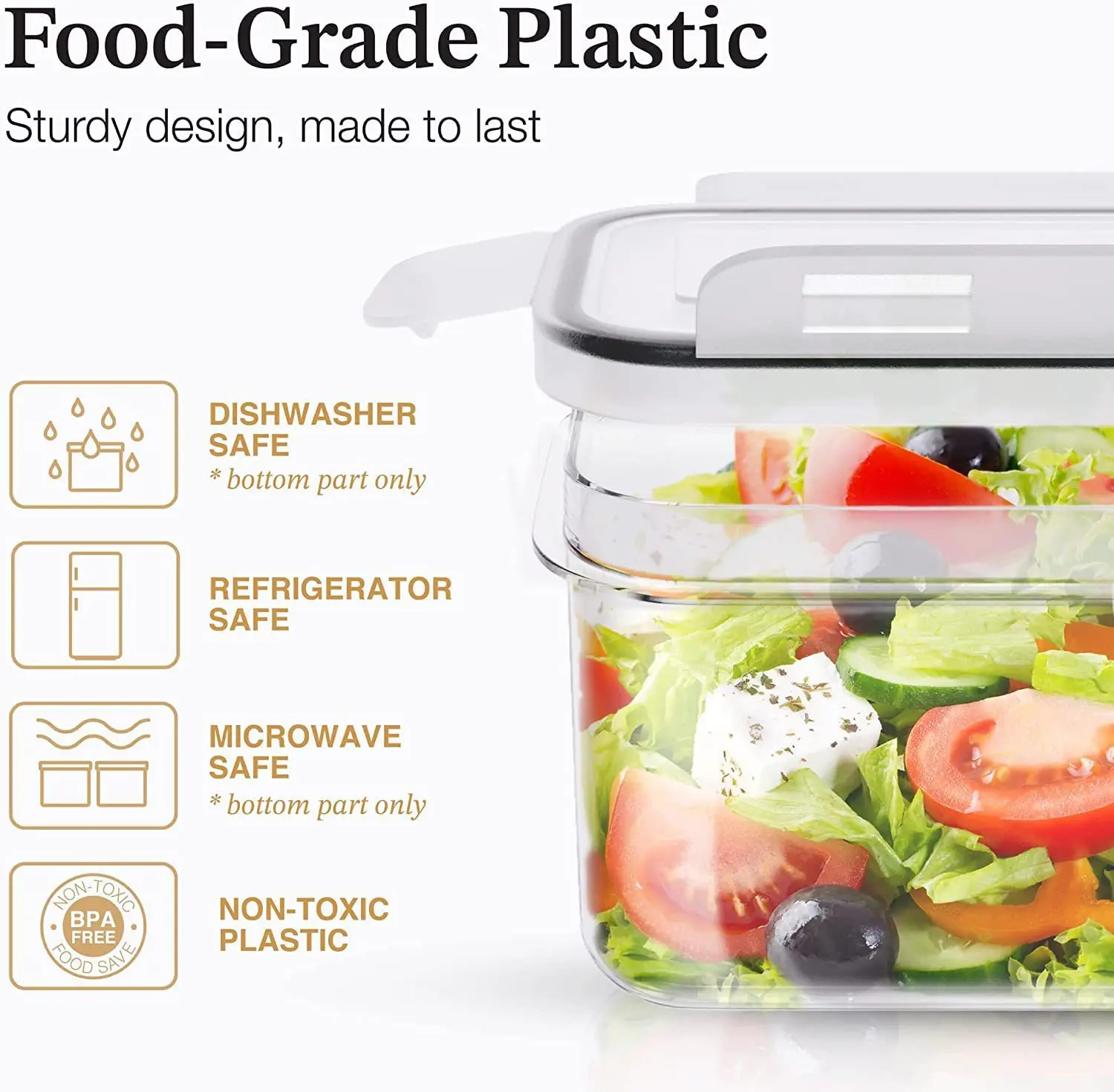 24pcs Set BPA-Free Airtight Plastic Dry Food Storage Bin Box Multifunction Kitchen Organizer Lid 24pack Cereal Preserved Storage