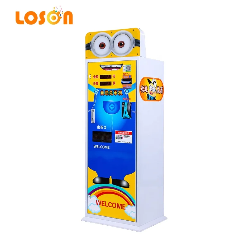 Advertising Bills to Coin Token Paper Note Exchange Coin Machine for Game Center