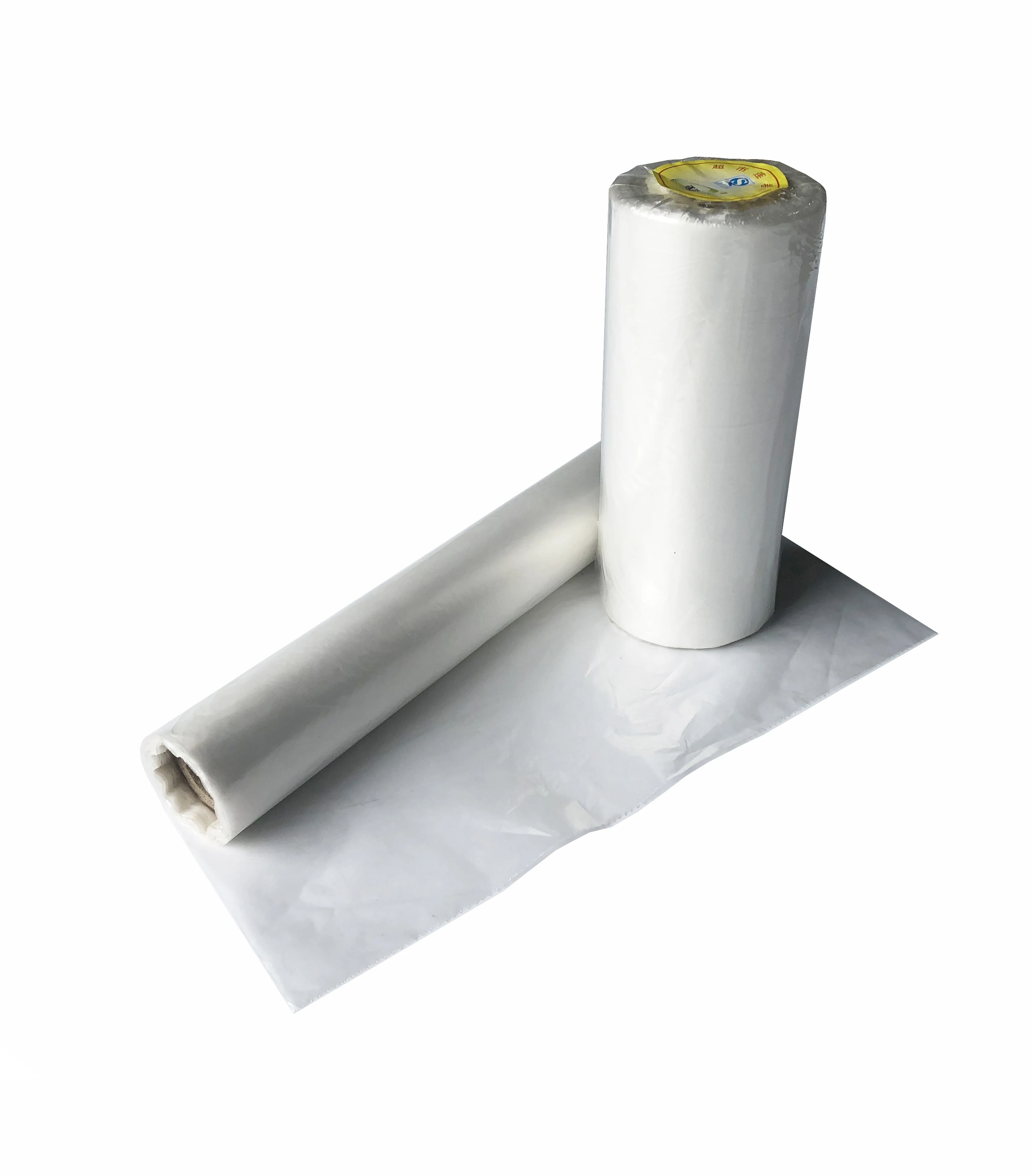 Food storage roll bags,  transparent produce bag on a roll,  bread and grocery disposable plastic roll bag