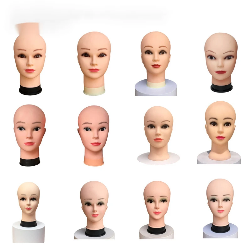 Foam Female  Display Wig Little Bald Hat Display Dummy Head Mould  Trimming Head mannequin head for wig display stand